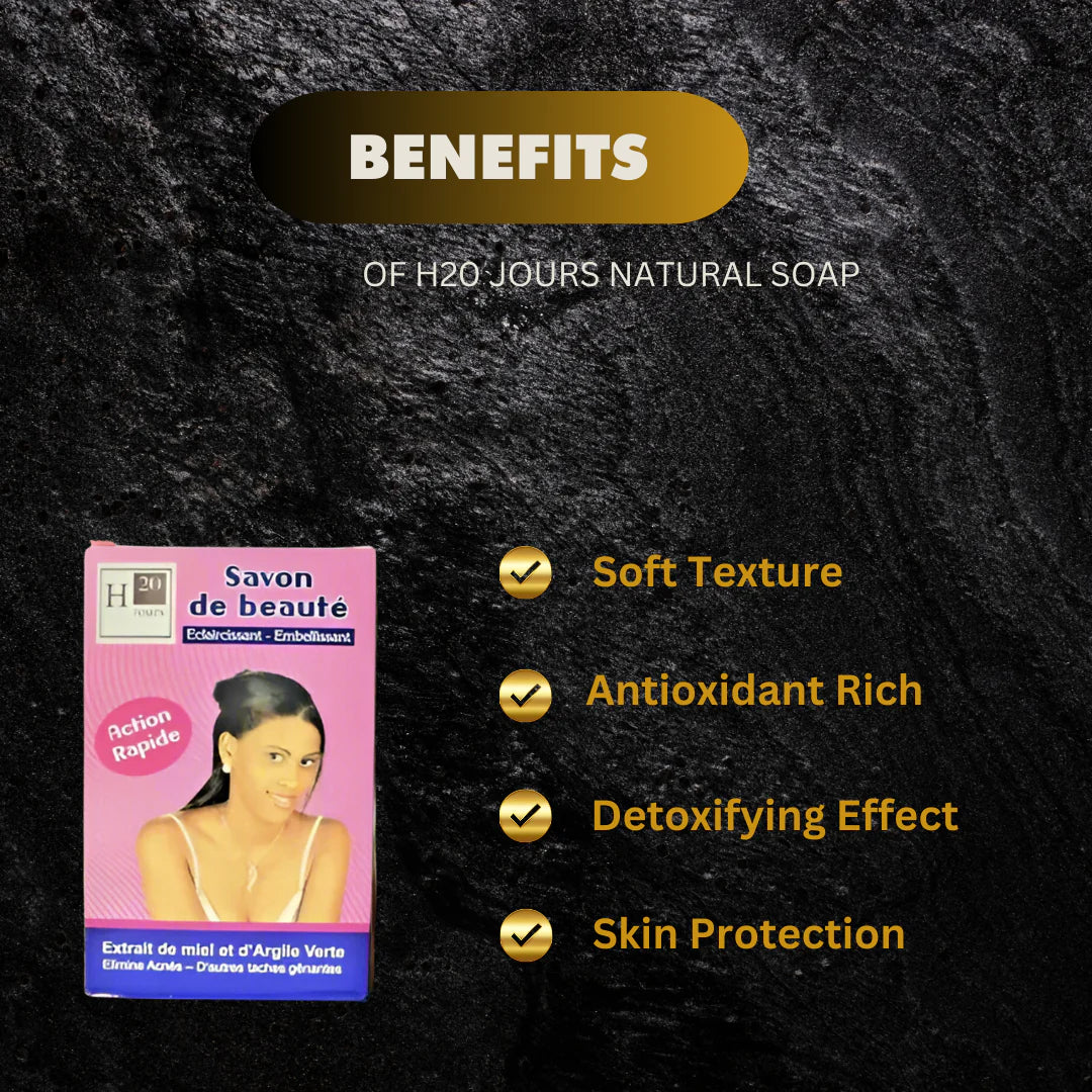 H20 Reg. Natural Lightening Soap 7.5 oz / 225 g