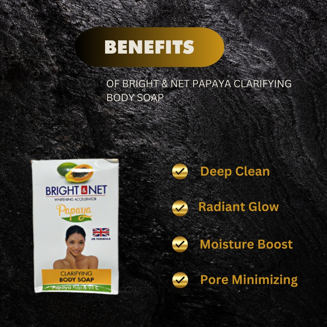Bright & Net Papaya Clarifying Body Soap 190 Grs - 6.7 Oz