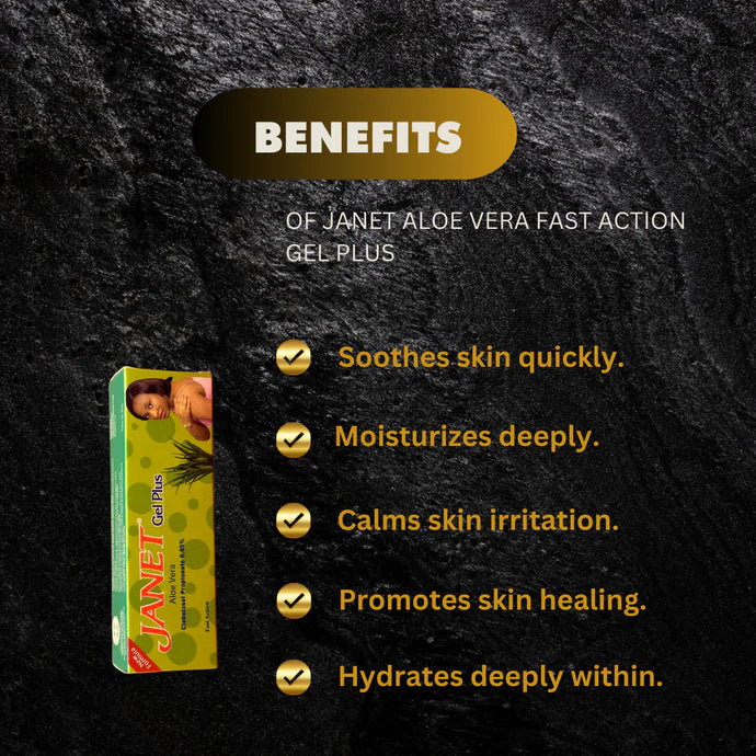 Janet Lightening Aloe Vera Gel Plus 1oz/30ml (1 Tube)