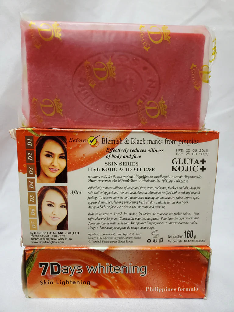 KOJIC TOMATO GLUTA COLLAGEN 7DAYS WHITENING SOAP