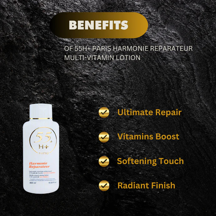 55H+ Lotion Harmonie Reparateur 16.8 oz / 500 ml - Kismet Beauty Brands