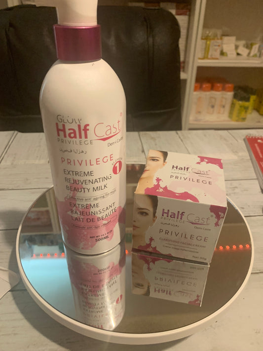 Glow Halfcast Extra Fairness Clarifying Brightening Beauty Milk – Ultimate Set