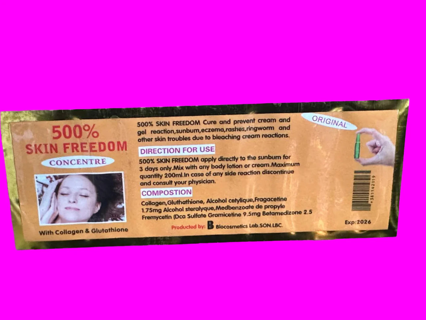 Skin Freedom 500 % Concentre 100 Ml