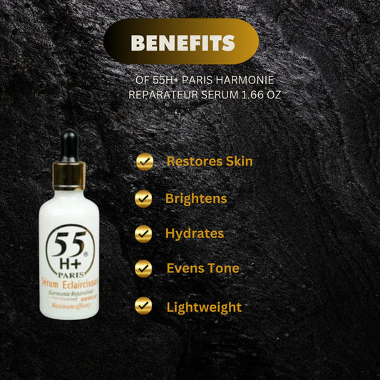 55H+ Harmonie Serum(Dropper cap) Reparateur Lightening 1.66oz / 50ml - Kismet Beauty Brands