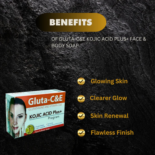 Gluta-C&E Kojic Acid plus+ Face & Body Soap