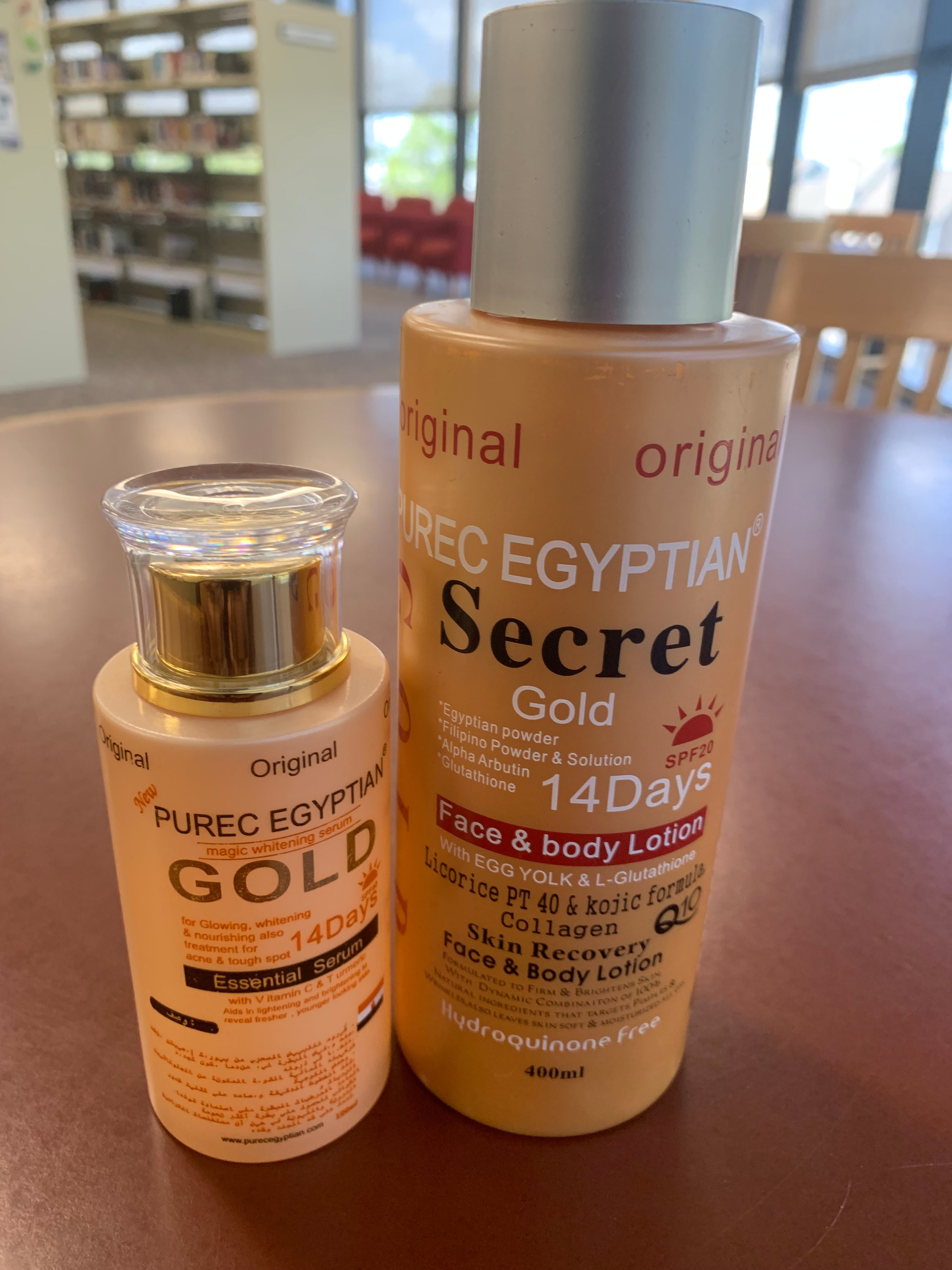 Purec Egyptian Secret Gold Face & Body Lotion and SERUM
