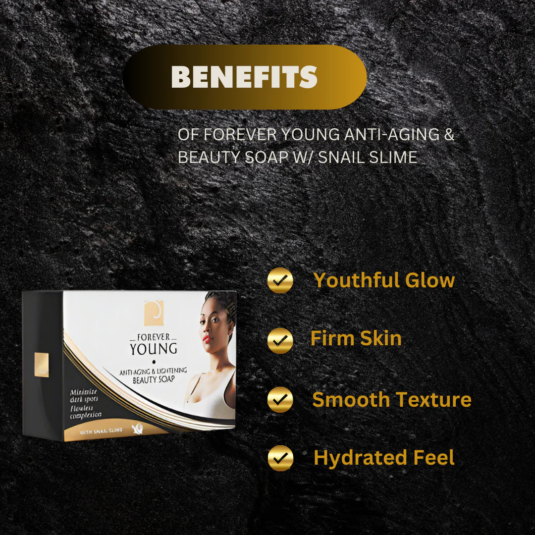 Forever Young Anti-Aging & Lightening Beauty Soap w/ Snail Slime 130 g
