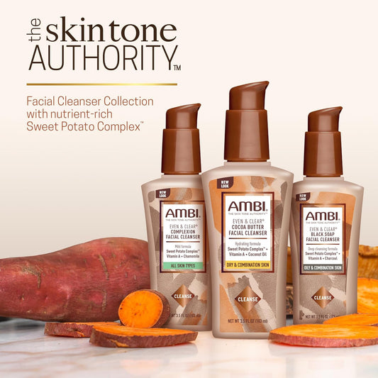 Ambi Even Clear Foaming Cleanser, 4 Oz (2 bottles)