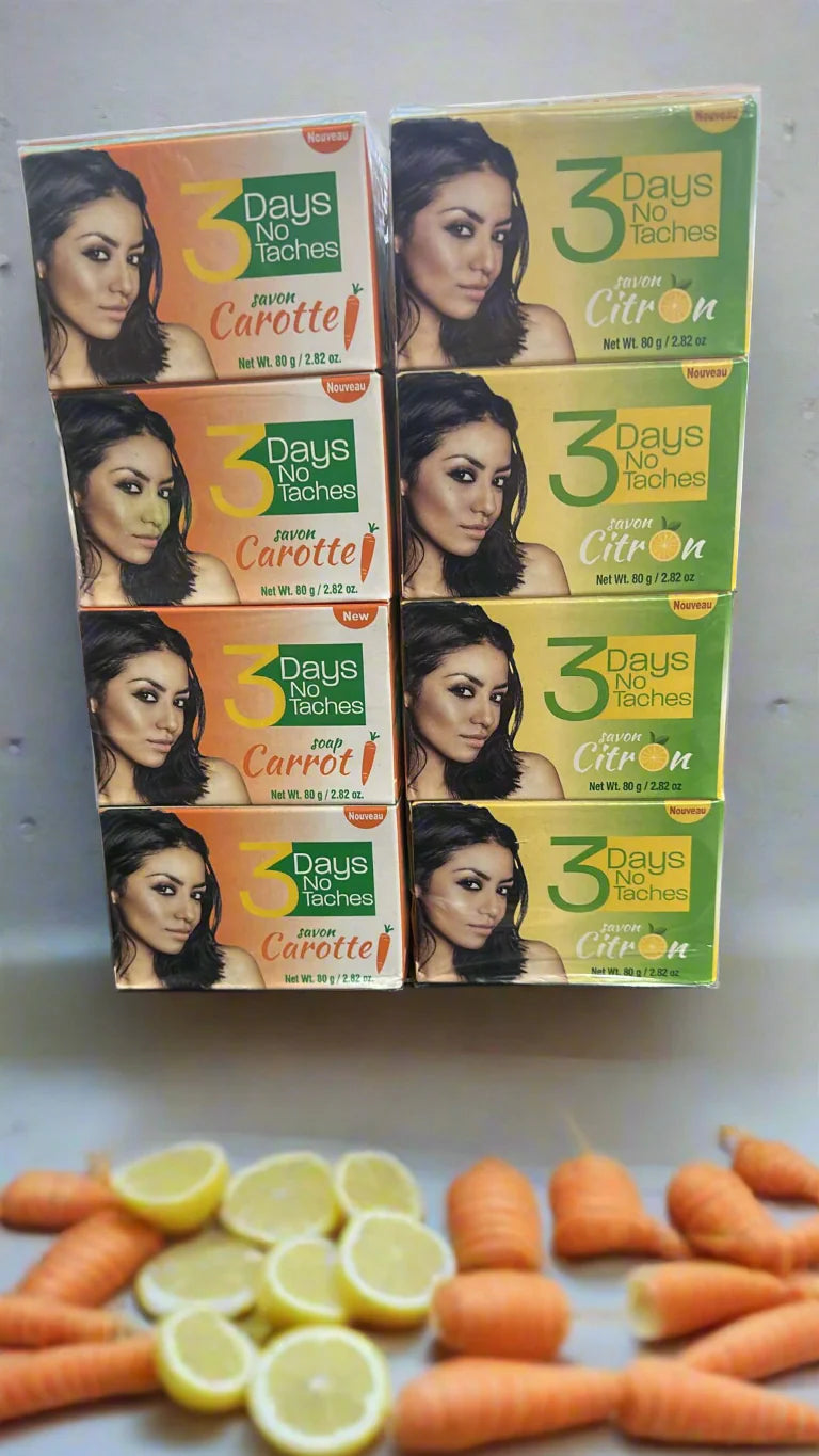 3 Days No Taches Carrot Soap (3 PACK)