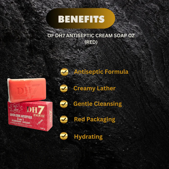 DH7 Antiseptic Exfoliating Cream Soap W/ Carrot Oil 8.7 oz