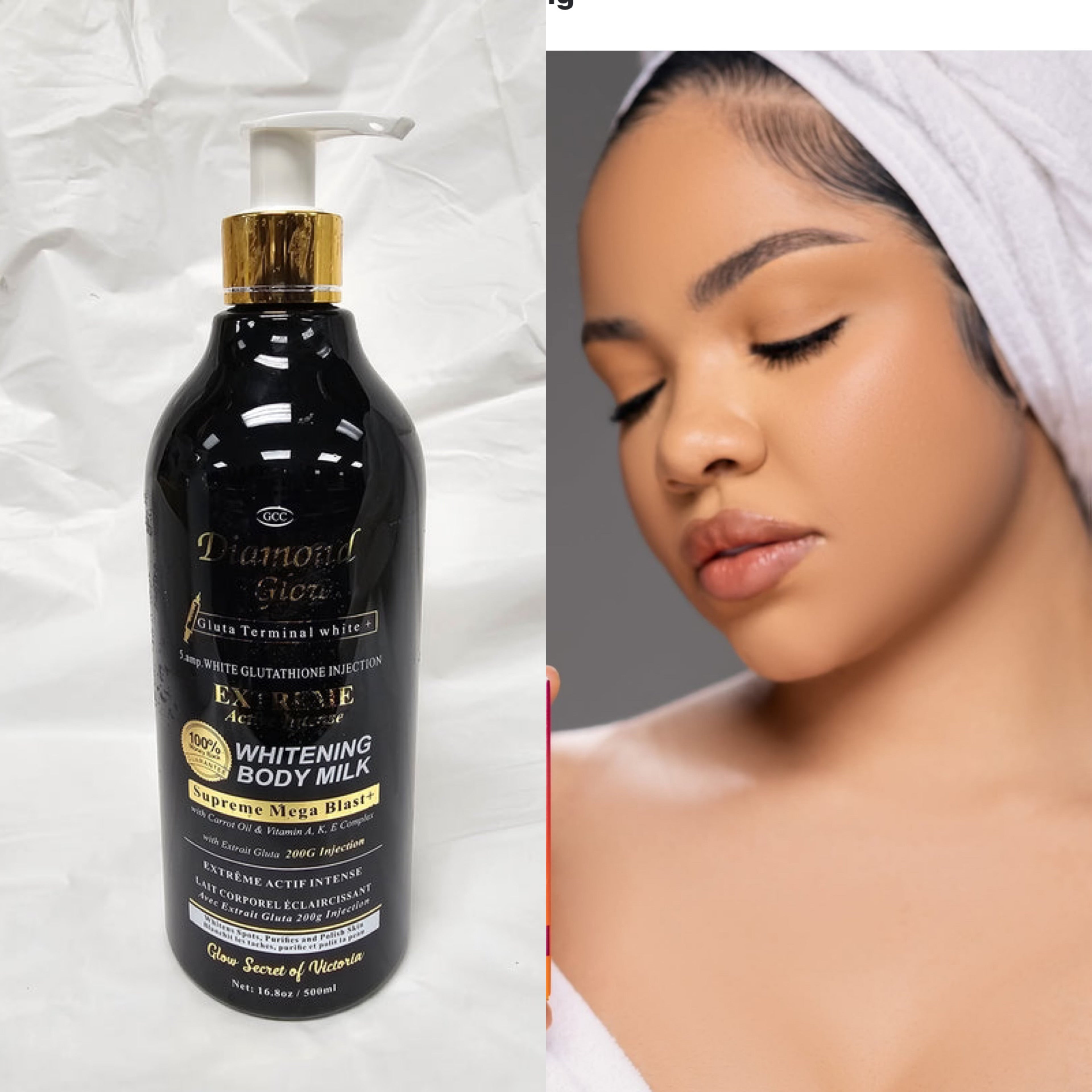 Diamond Glow Triple Acton Body Milk 500ml