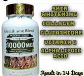 Glutathion Blend skin whitening supplements 10,000mg. Glutathion & Collagen, vit. C. 14days results. 60 per bottle. Nature's Cure 💯 satisfaction