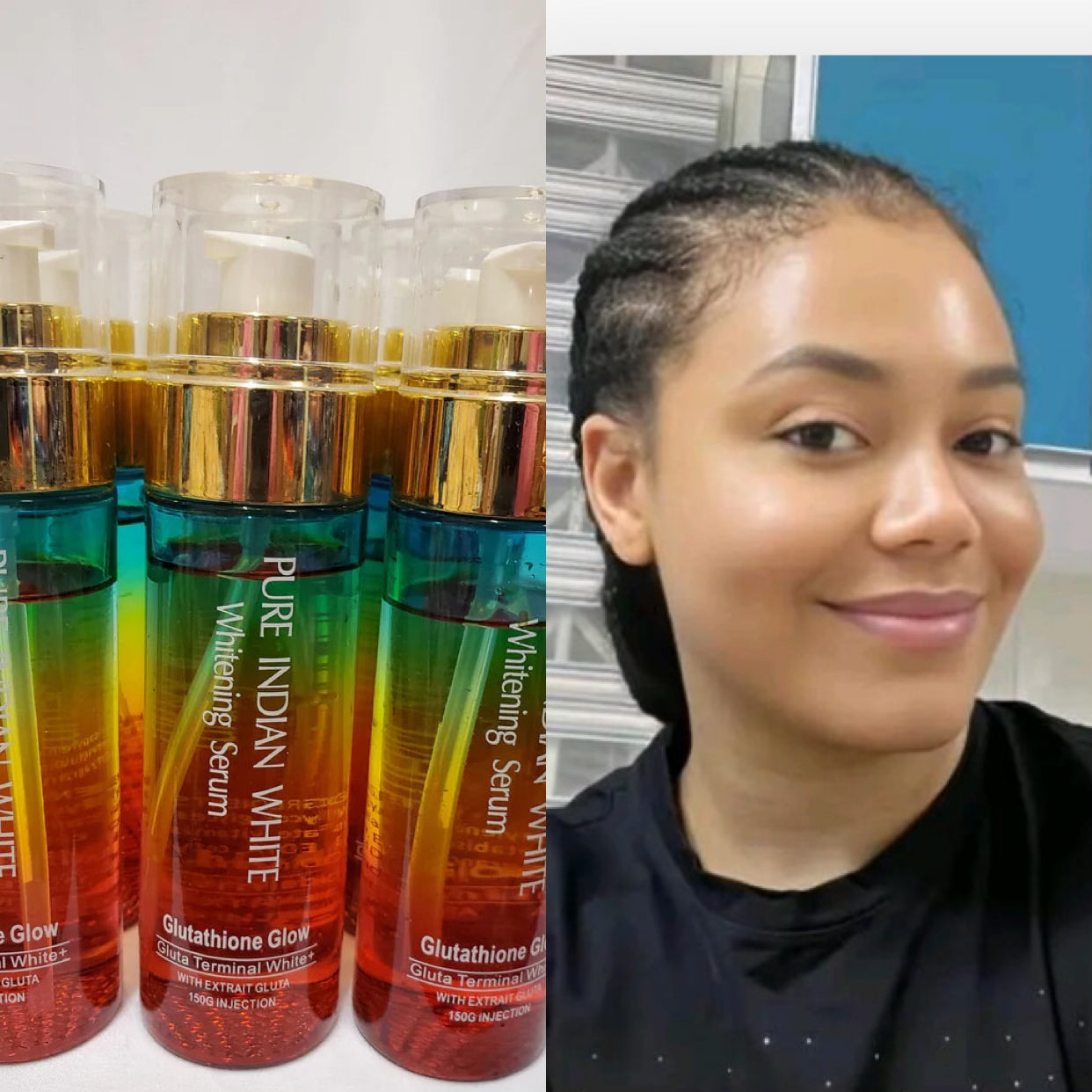 PURE INDIAN WHITE WHITENING SERUM GLUTATHIONE GLOW