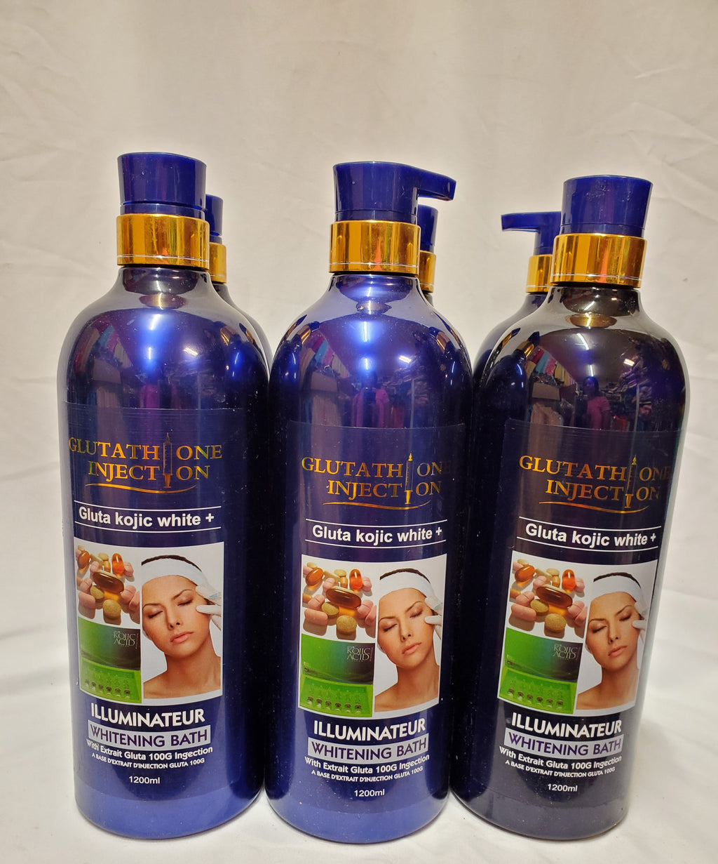 GLUTAHTHIONE INJECTION GLUTA KOJIC WHITE + ILLUMINATEUR WHITENING BATH Glutathione injection
