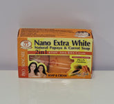 D-GOLD Nano Extra White Natural 2 in1 Papaya Soap+ Kojic AHA BHA Cream