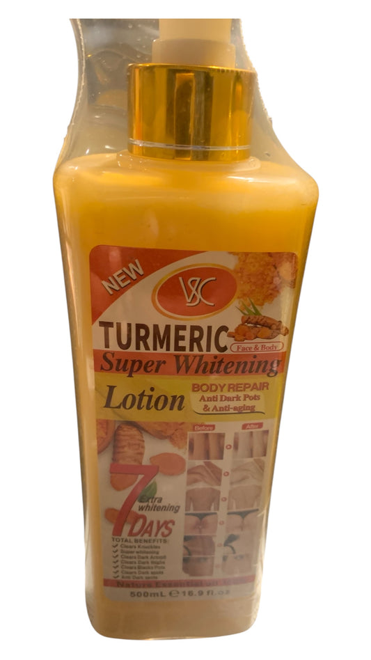 VSC #090 TURMERIC Super Whitening Lotion 7 Days 16.9oz / 500g