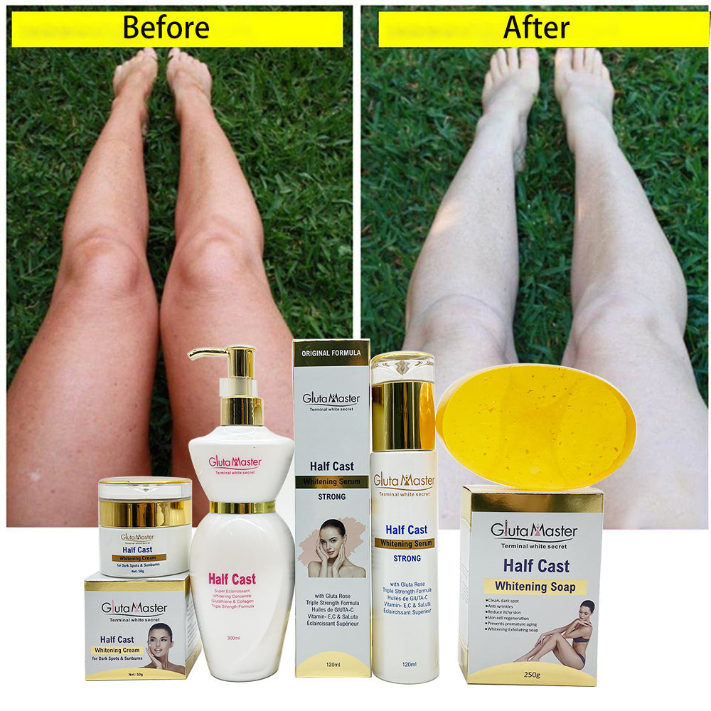 Gluta Master Half Cast Skincare Strong Whitening Set with Vitamine C & Collagen