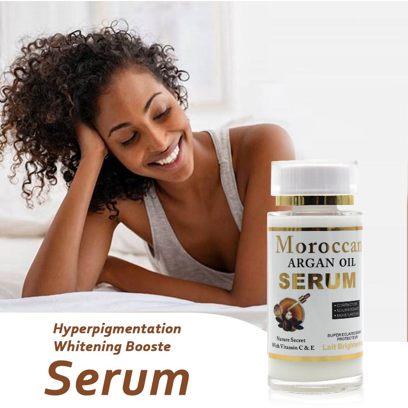 Argan Oil Dark Skin Care Set with Vitamin C&E Removes All Hyperpigmentation Blemishes Whitening Anti-Aging Women&
