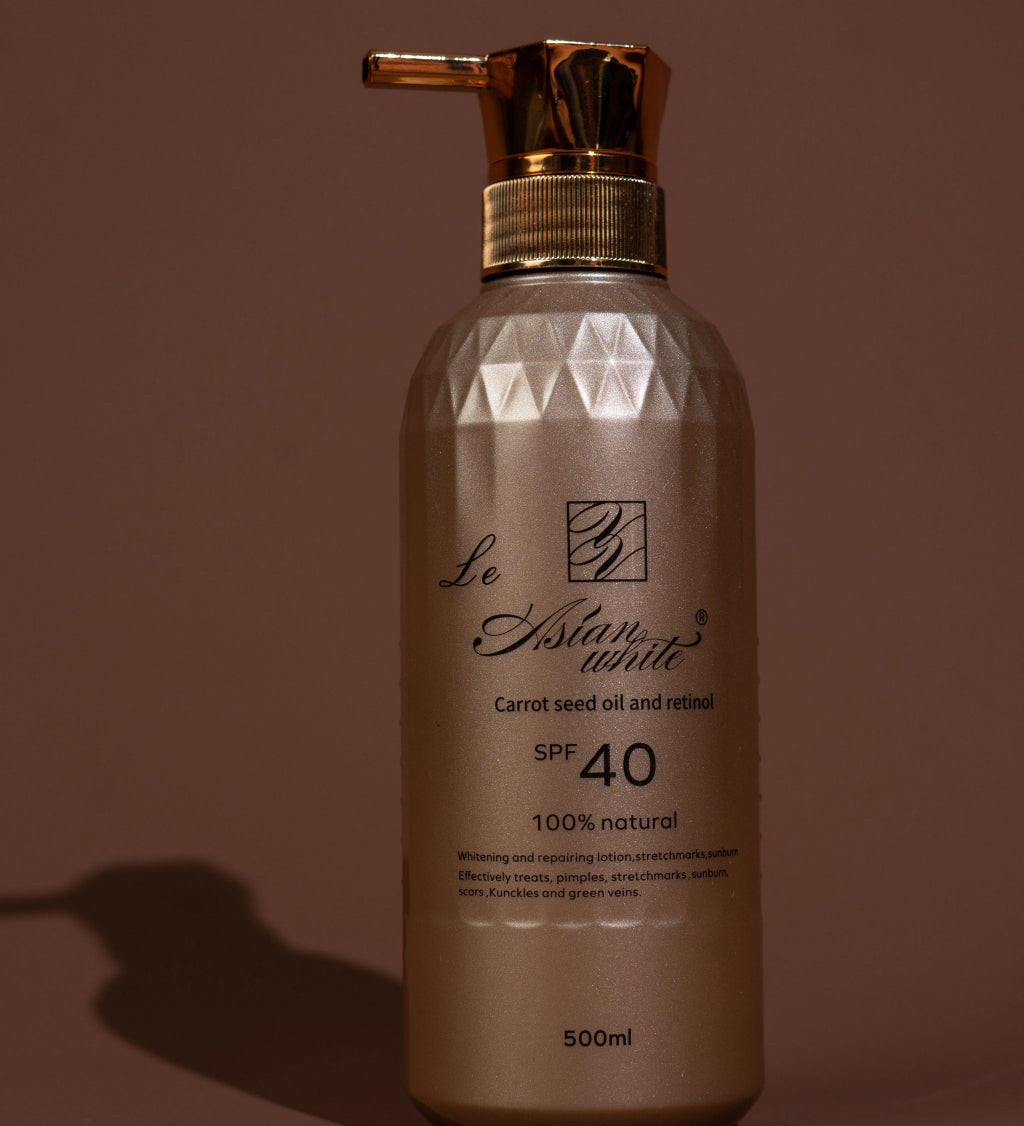 Asian white papaya seed oil and retinol lotion