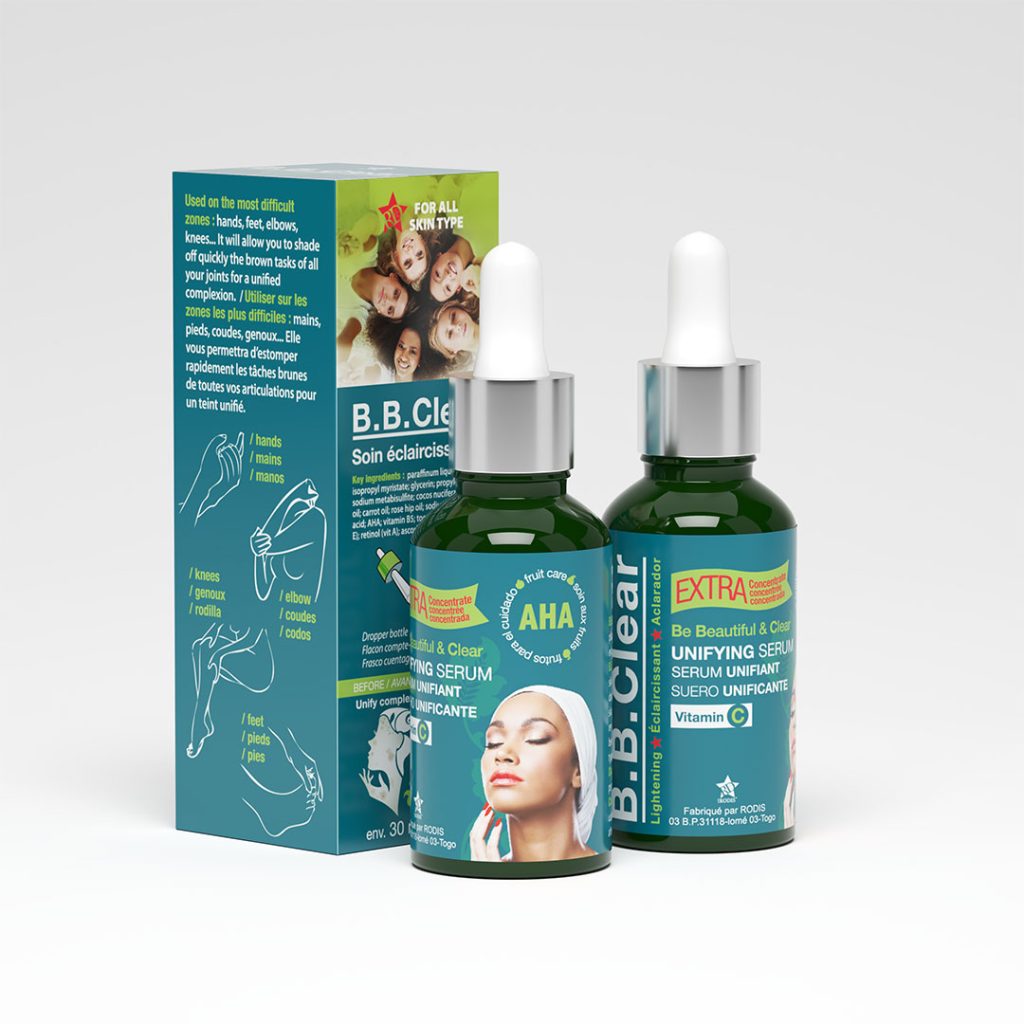 B.B CLEAR WHITENING BODY LOTION SET (5 PACK SET)