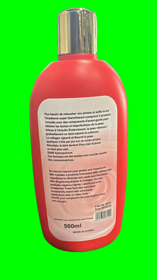 LA Tchadienne Whitening Lotion Super White Face and Body 500 Ml