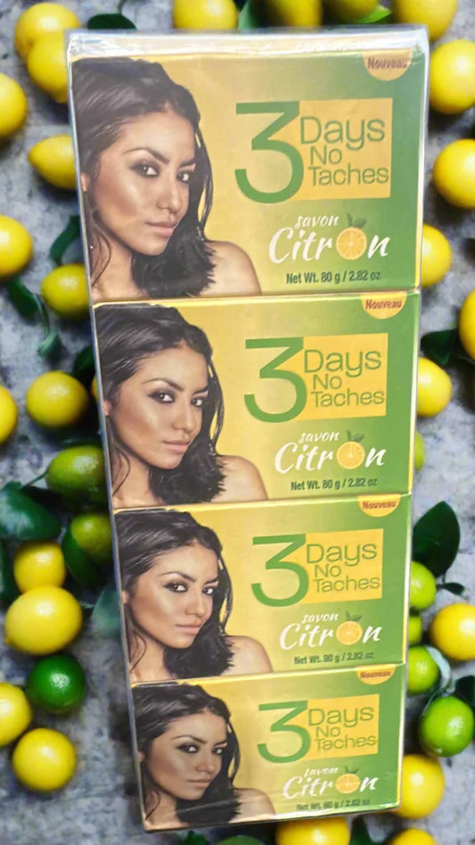 3 Days No Taches LEMON Soap (3 PACK)
