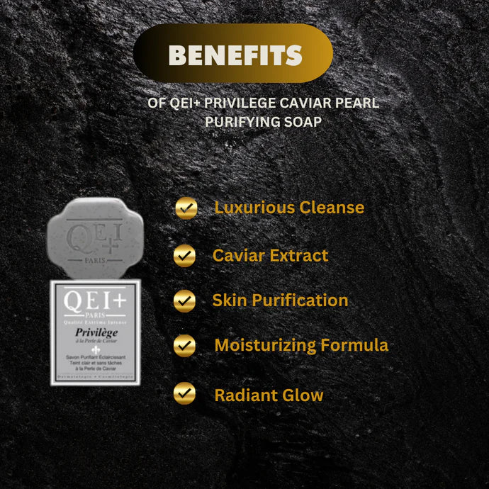 QEI+ Privilege Caviar Exfoliating Purifying Soap 7oz/200g