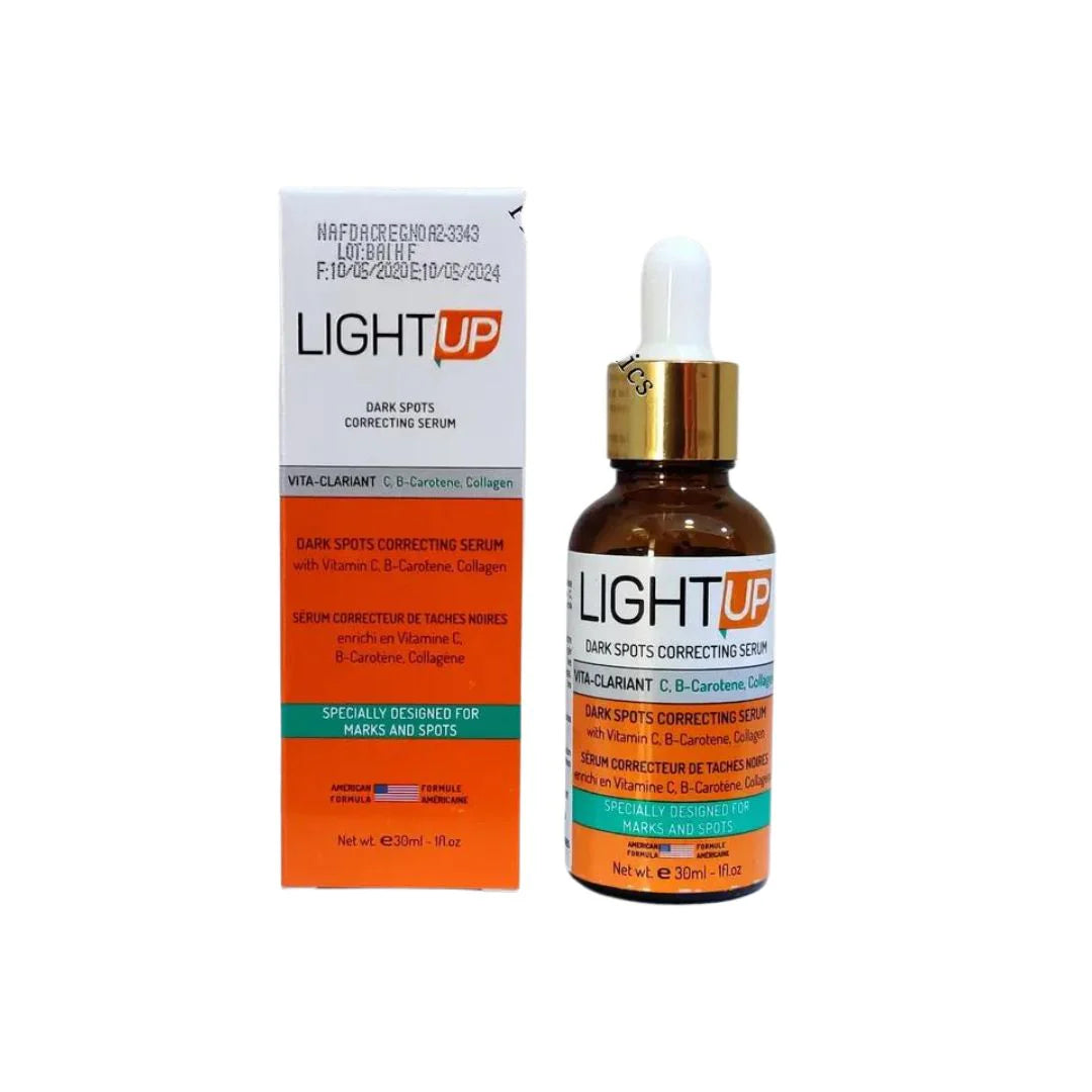 LightUp dark spots correcting Beauty lotion 400ml + Soap + Serum +Tube Cream (5 PACK)