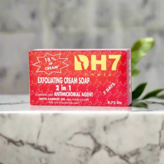 DH7 Antiseptic Exfoliating Cream Soap W/ Carrot Oil 8.7 oz
