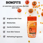 Carotone Light & Natural Unifying Body Wash 8.5 oz / 250 ml
