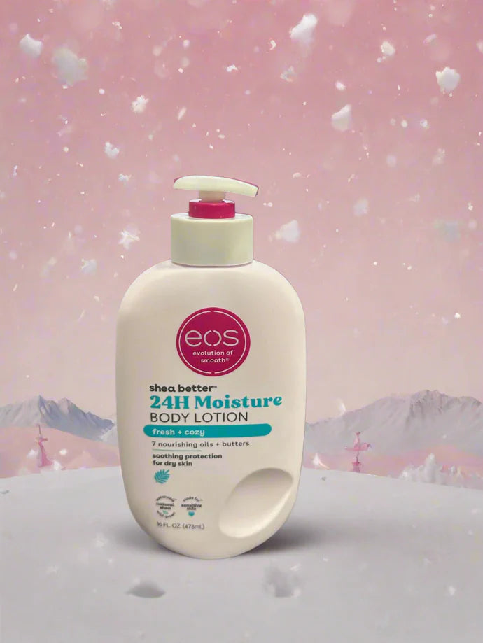 EOS Shea Better Body Lotion- Fresh & Cozy, Lightweight & Non-Greasy 16 Fl Oz