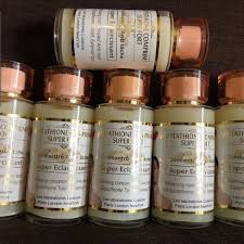 Glutathione Comprime whitening serum 100ml x 1. Mix into your lotion.