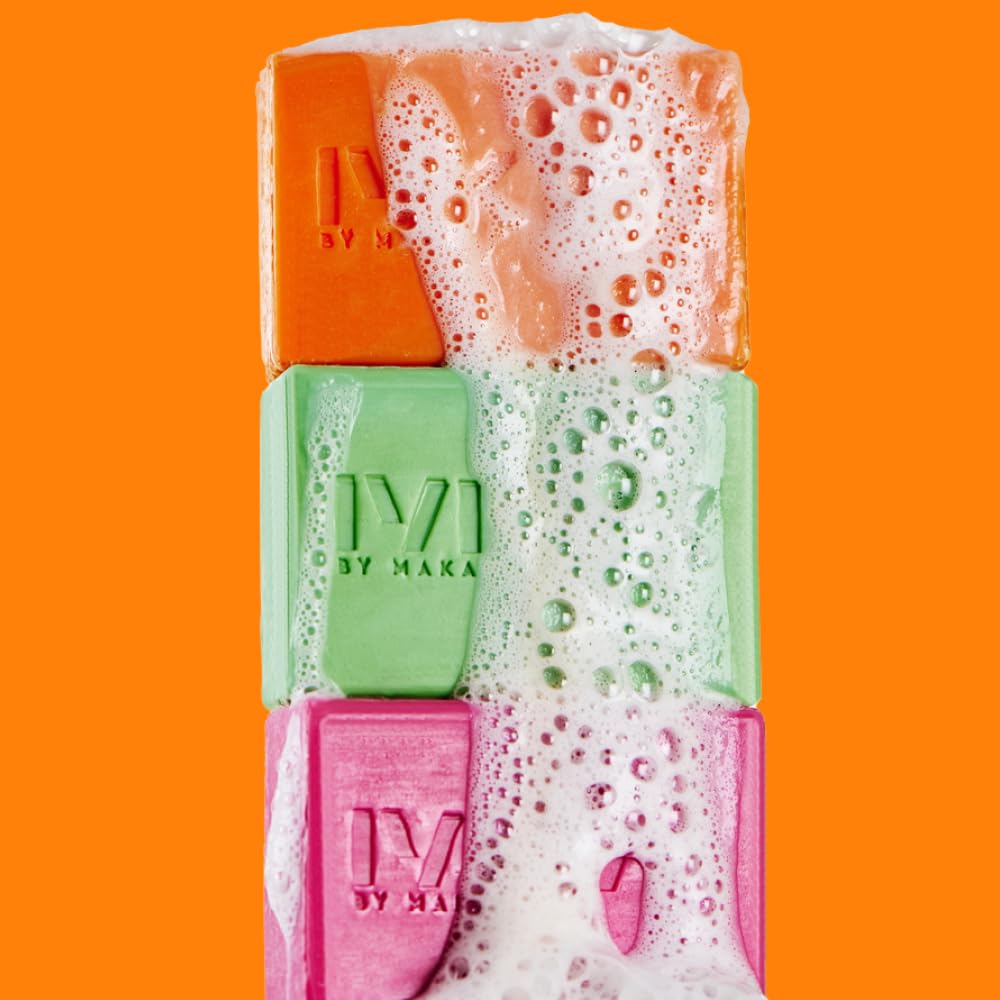 IYKYK By Makari Vitamin C & Turmeric Facial Cleansing Bar – Reduces the Appearance of Dark Spots, Moisturizing Face Wash & Fragrance-Free with Shea