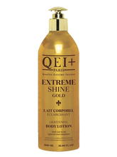 QEI+ Extreme Shine Gold Lightening Body Lotion 16.80 Oz Qei +