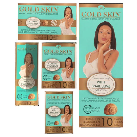 GOLD SKIN CLARIFYING WITH SNAIL SLIME FAST ACTION 10 Days (COMPLETE SET) Gold skin