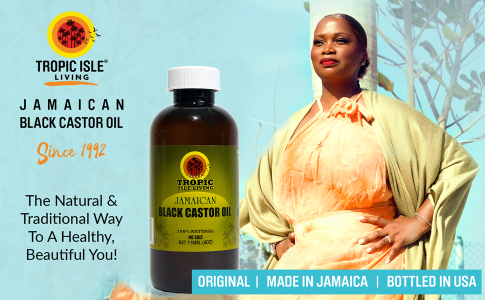 Tropic Isle Living Black Castor Oil 4oz/118ml TROPIC ISLE LIVING