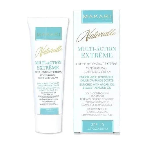 Makari Multi-Action Moisturising Lightening Tube Cream with Argan Oil&Sweet Almond Oil SPF 15 1.7oz/50ml Makari