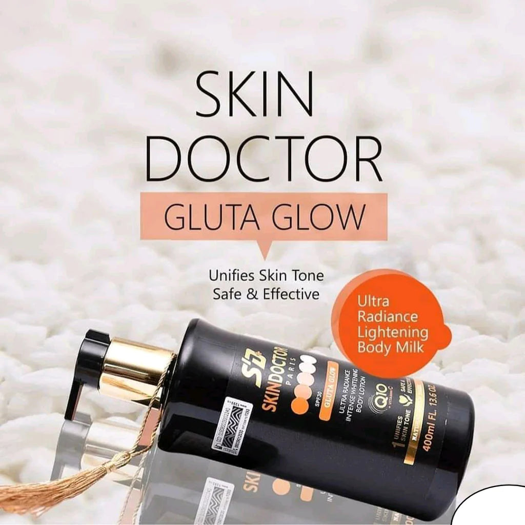 Skin Doctor Gluta Glow intense whitening Body Lotion 400mx 1
