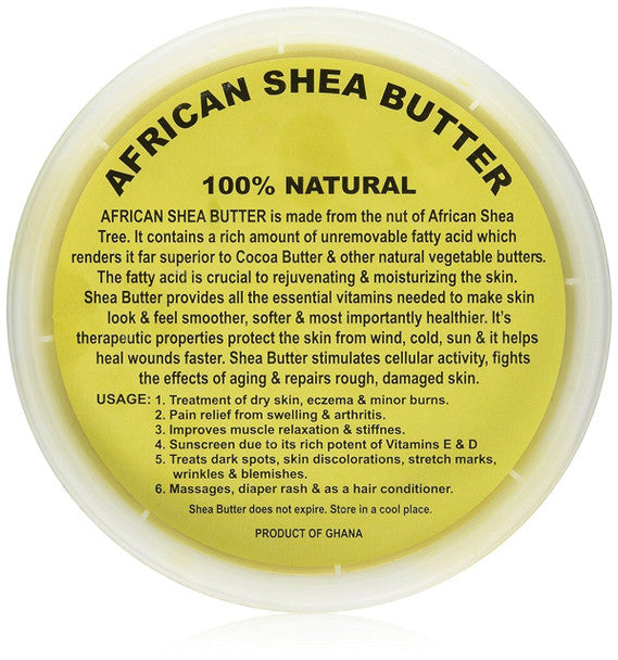 RAW AFRICAN SHEA BUTTER (WHITE) LARGE 32 OZ (PACK OF 2) shea butter