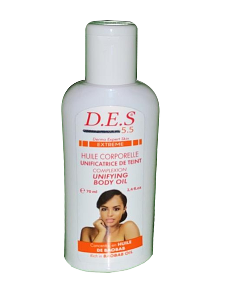D.E.S 5.5 Complexion Unifying Body Oil Rich in Baobab Oil 70ml D.E.S 5.5.