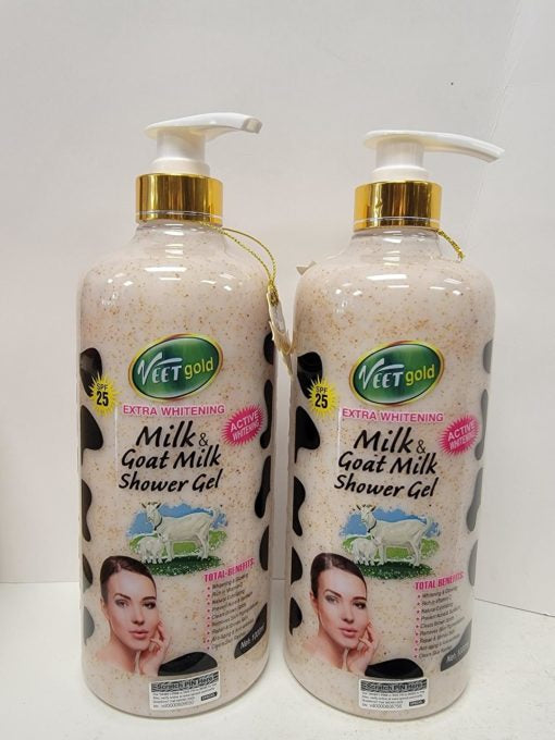 Veetgold milk& goat milk shower gel 1000ml Kismet Beauty Brands