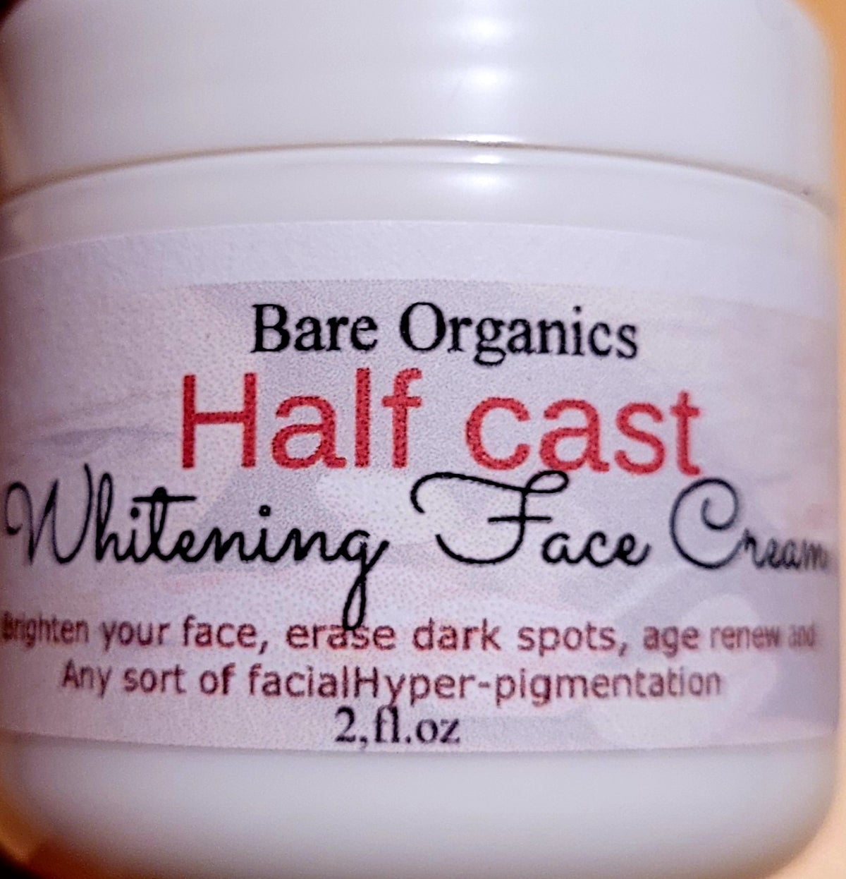 Half Cast Whitening Fast Action 7 days Face Cream RoyalGlow Organics