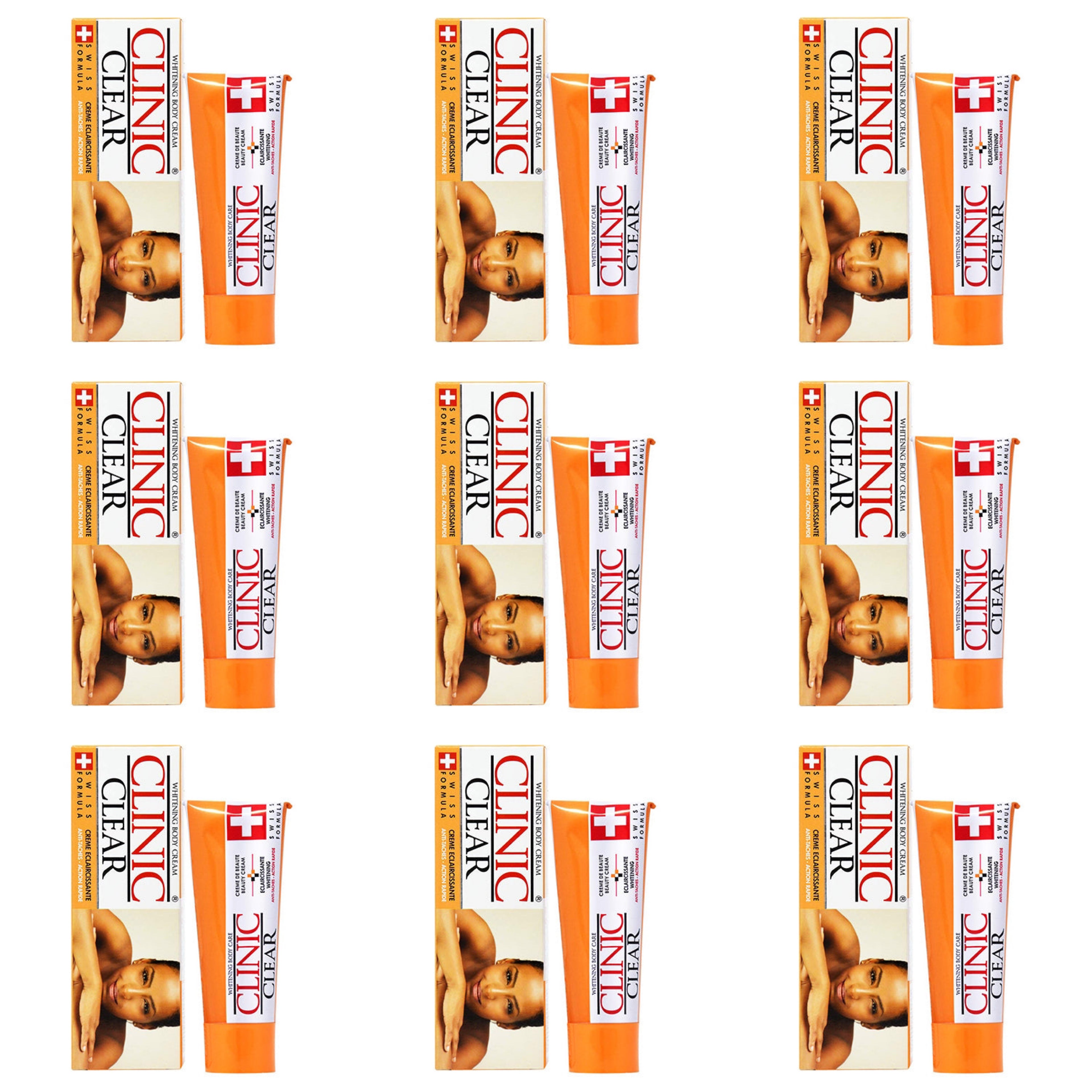 Clinic Clear Body Tube Cream 1.76 oz / 50 g (10 PACK) Clinic Clear