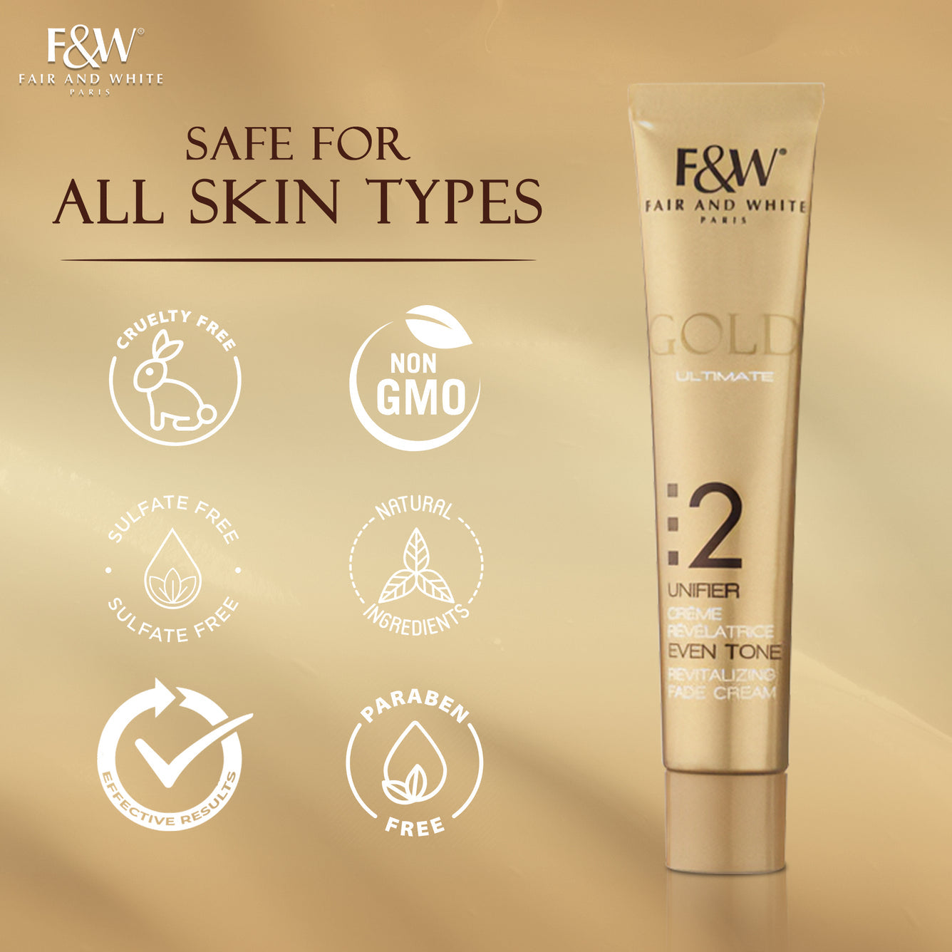 Fair & White Gold Fair & White Gold Revitalizing Step 2 Fade Cream -Unifier - 50ml / 1.7 oz Cream