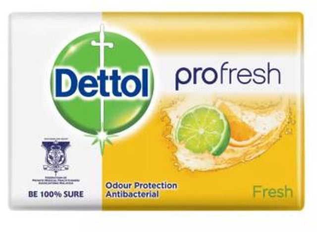 Dettol Anti-Bacterial Bar Soap, Fresh, 105 Gr / 3.7 Oz (12 Pack) Dettol