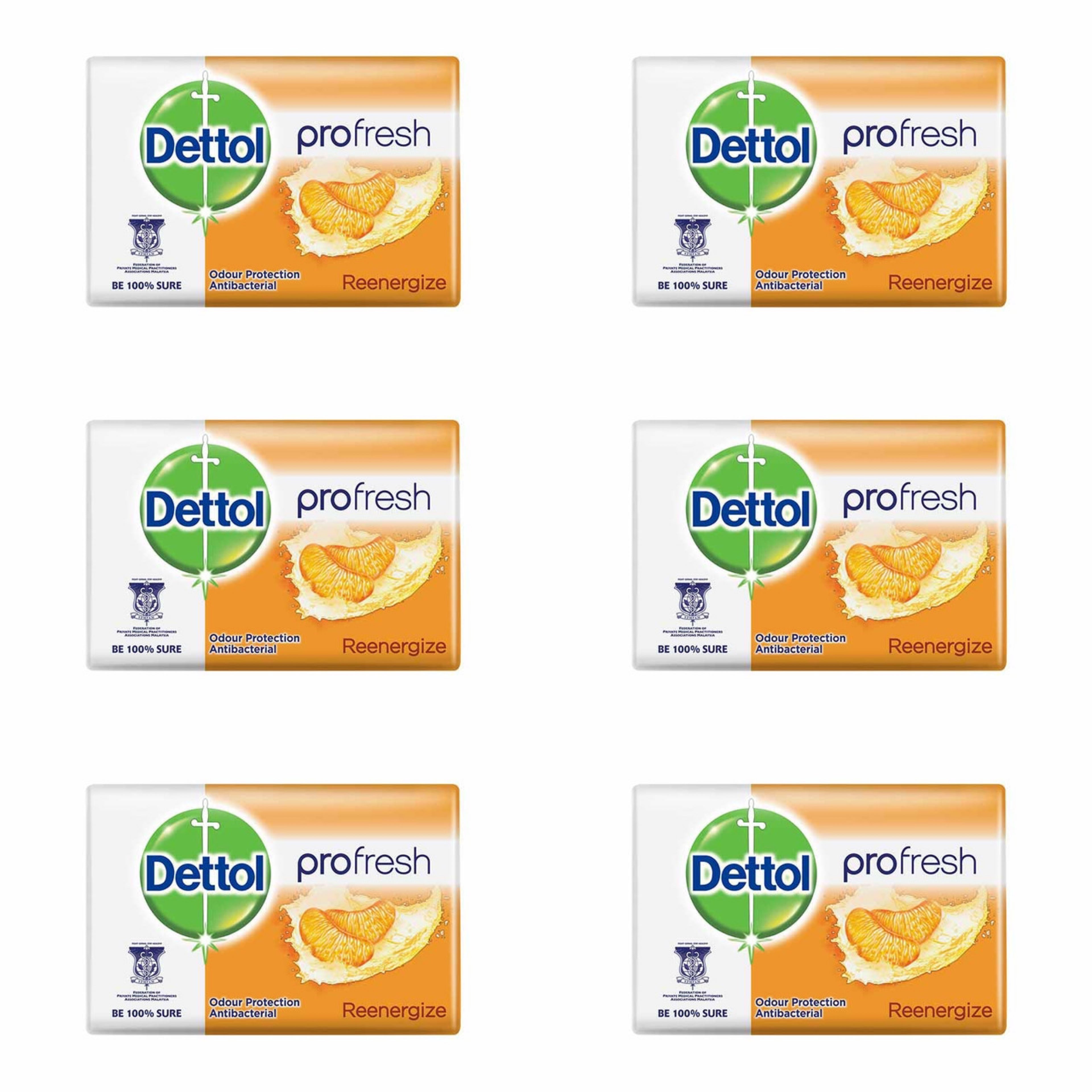 Dettol Anti-Bacterial Bar Soap, Fresh, 105 Gr / 3.7 Oz (12 Pack) Dettol