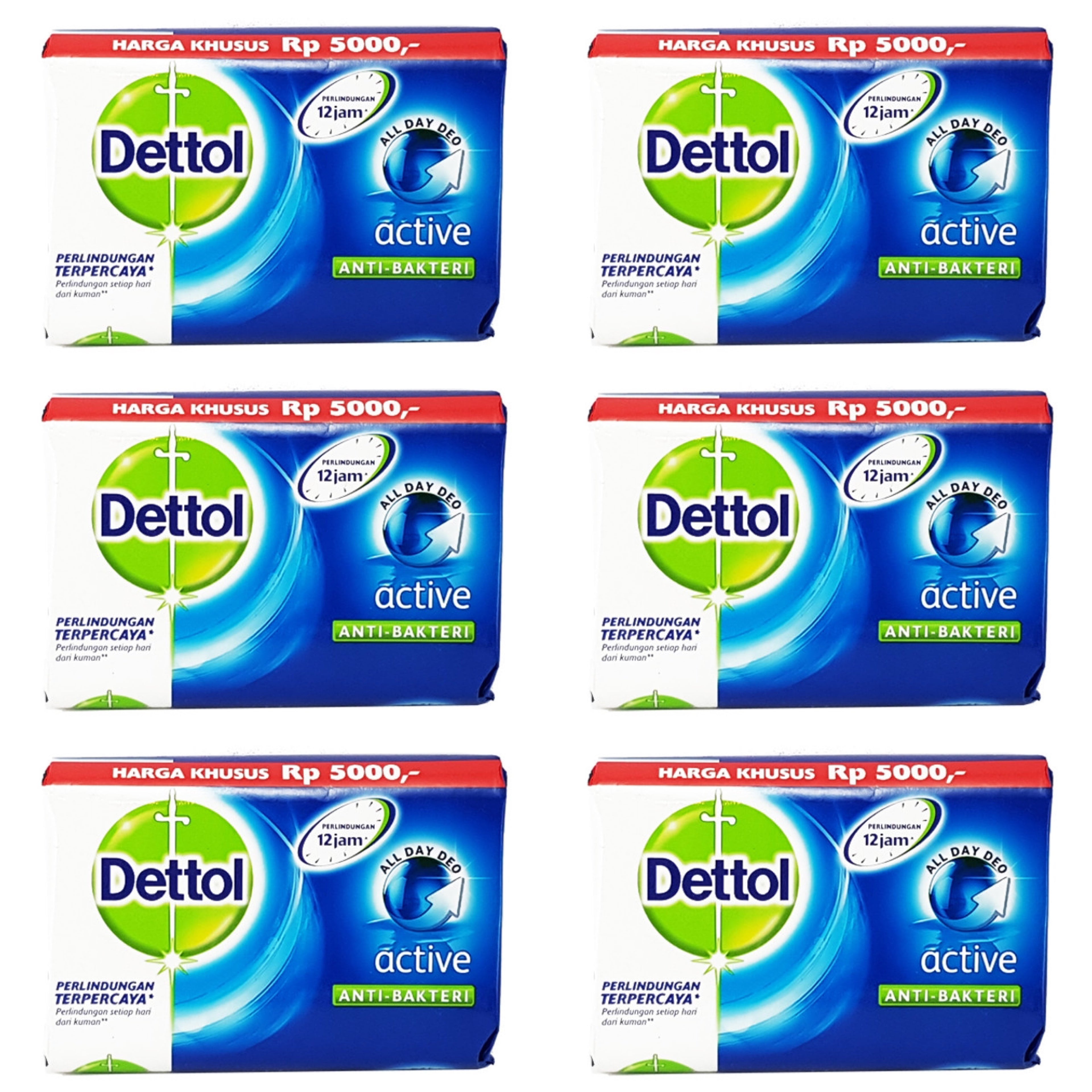 Dettol Anti-bacterial Bar Soap Active - (3 Pack) Dettol