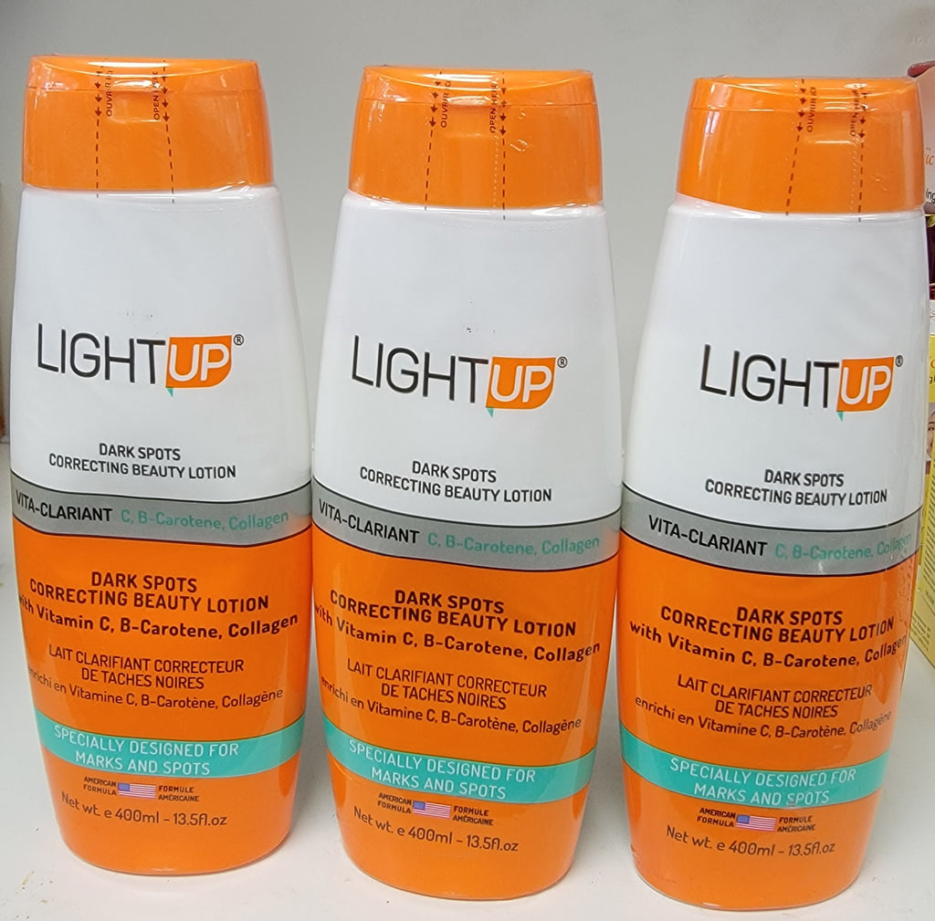 Light Up Dark Spots Correcting Beauty Lotion 400ml (3 Pack)