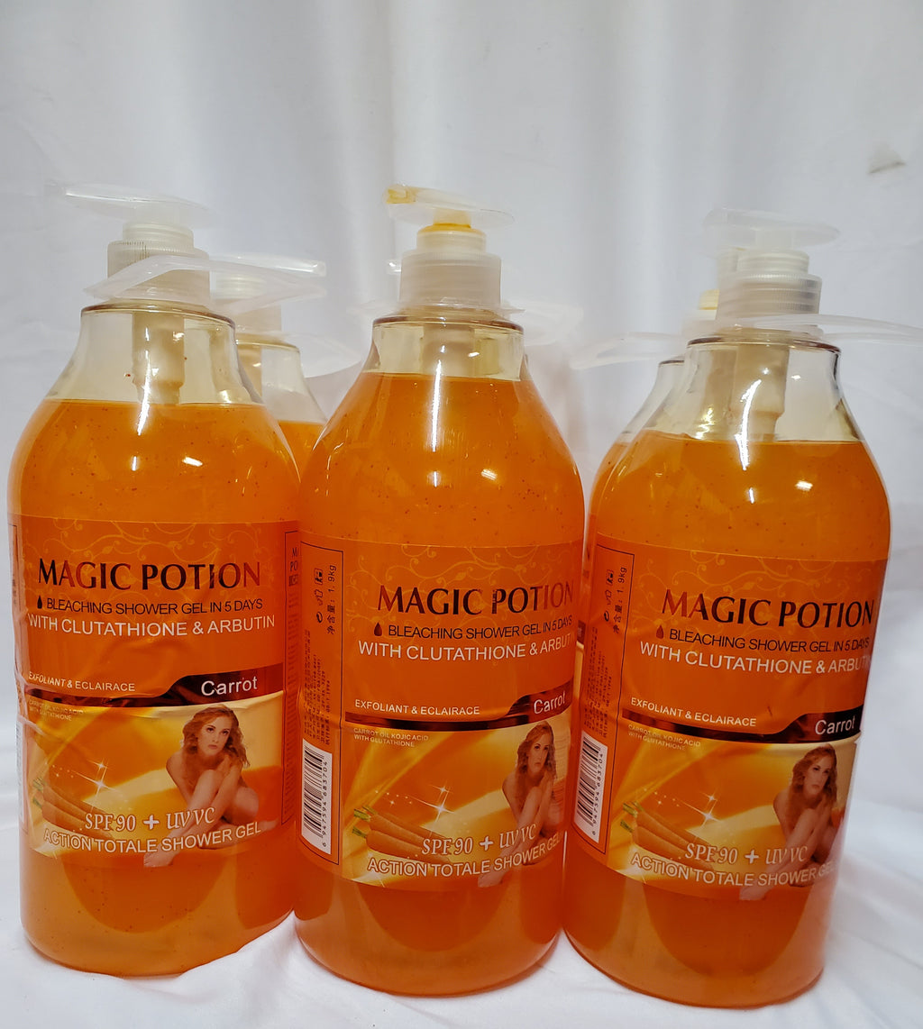MAGIC POTION BLEACHING SHOWER GEL WITH GLUTATHIONE AND ARBUTIN IN 5DAY MAGIC POTION BLEACHING SHOWER GEL WITH GLUTATHIONE AND ARBUTIN IN 5DAY