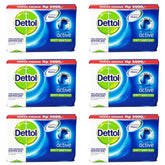 Dettol Anti-bacterial Bar Soap Active (6 Pack) Dettol